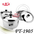 Thai Style Stainless Steel Pot with Handle